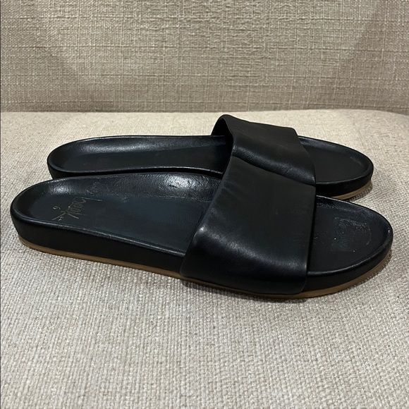 Beek Gallito Leather Slide Sandal Black Size 6 - Picture 6 of 10